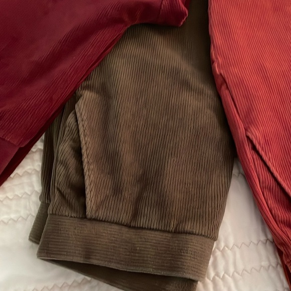 Lands’ End Bundle Pull On Corduroy Pants Leggings Small - Picture 3 of 8